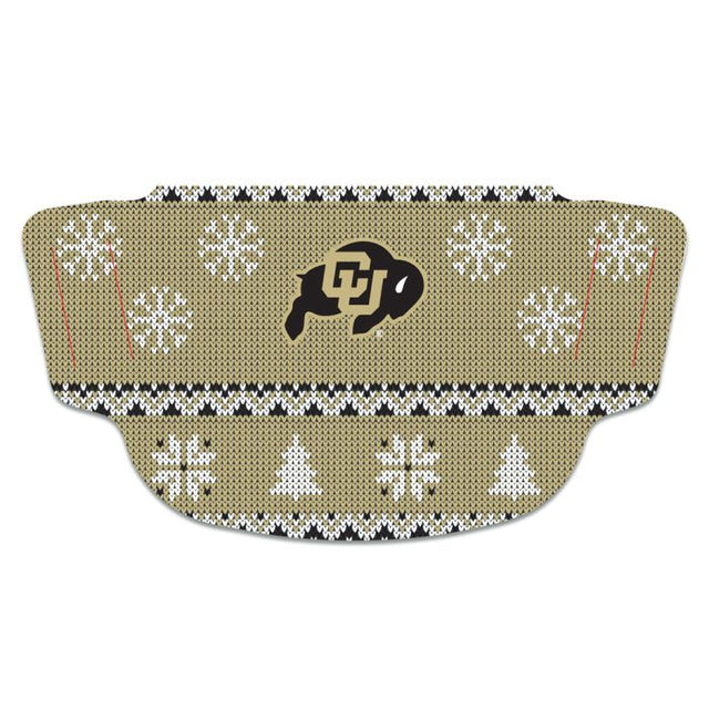 Máscara de fan de los Colorado Buffaloes / Ugly Sweater Ugly Sweater