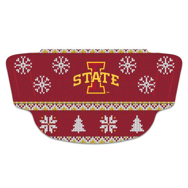 Máscaras para fanáticos de Iowa State Cyclones / Ugly Sweater Ugly Sweater