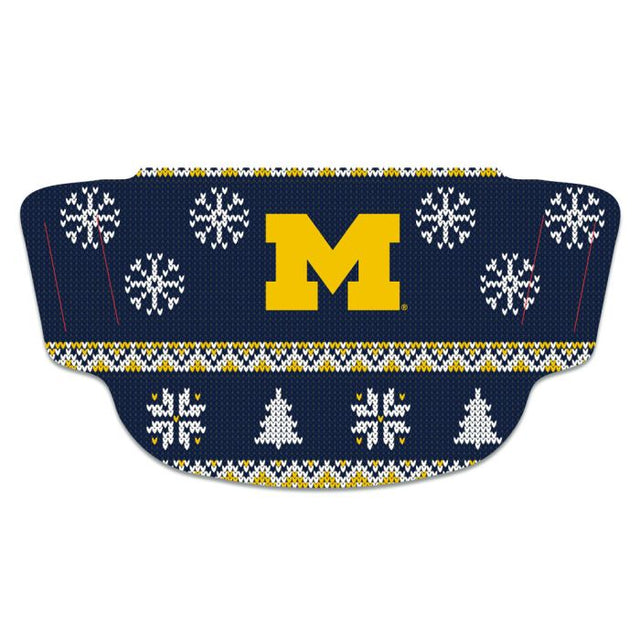 Máscaras faciales de fanático de Ugly Sweater de Michigan Wolverines