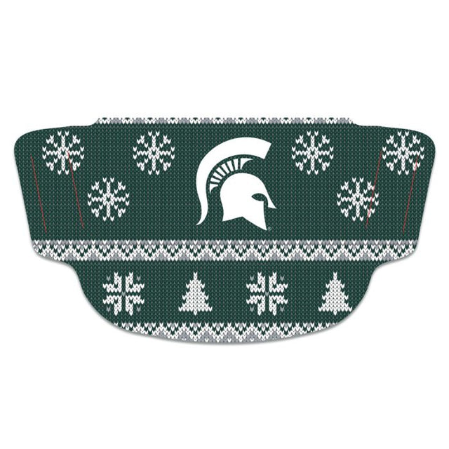 Máscaras faciales para fanáticos de Michigan State Spartans / Ugly Sweater Ugly Sweater