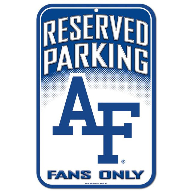 Air Force Falcons Reserved Parking Plastic Sign 11" x 17"