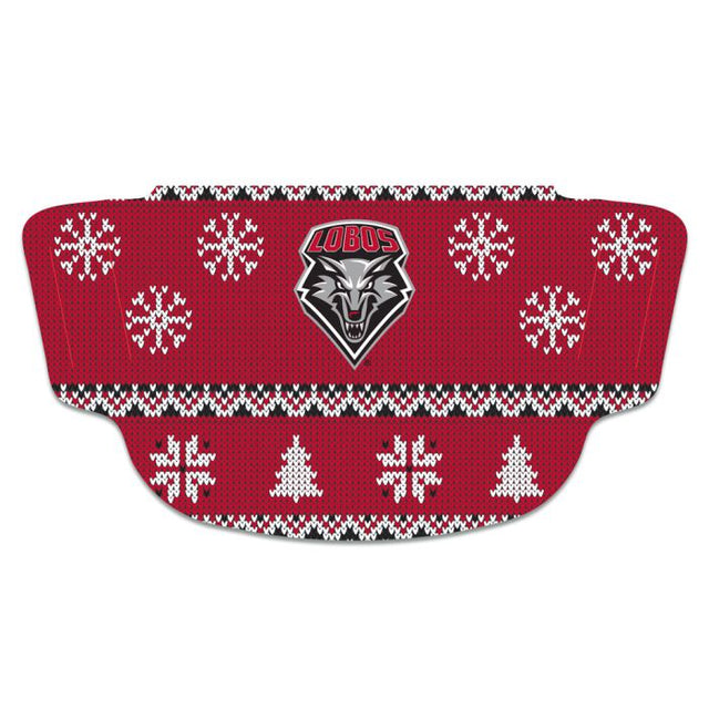 New Mexico Lobos / Littlest Fan MLB Ugly Sweater Fan Mask Face Covers