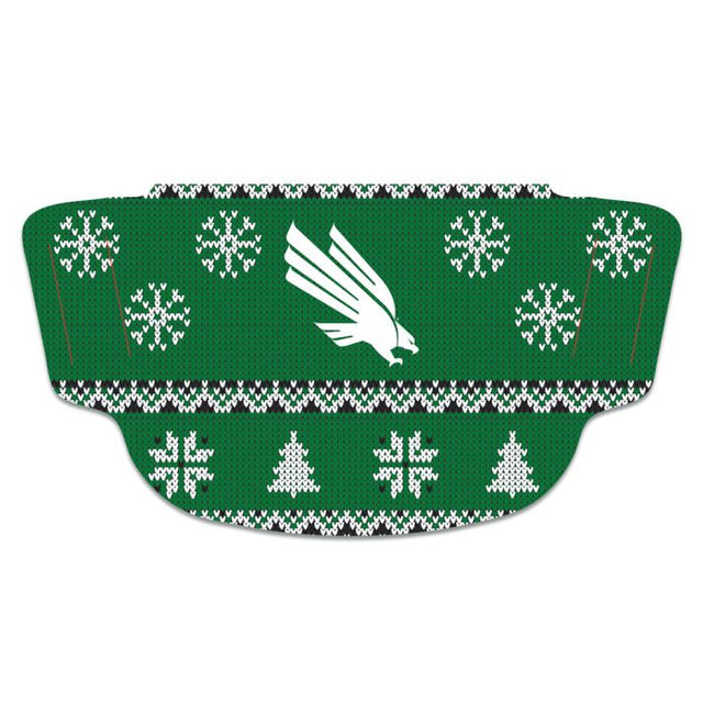 North Texas Mean Green / Littlest Fan MLB Ugly Sweater Fan Mask Face Covers