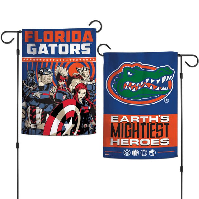 Florida Gators / Marvel (c) 2021 MARVEL Garden Flags 2 sided 12.5" x 18"