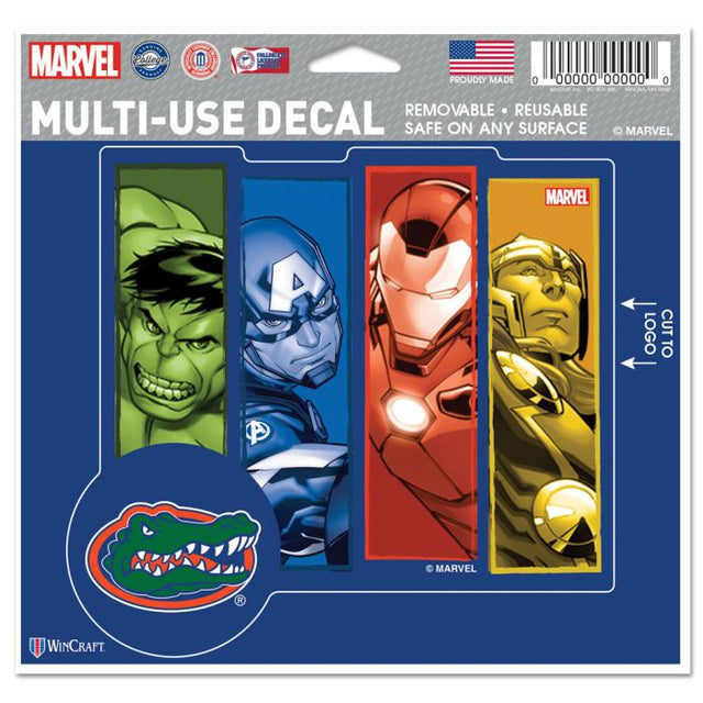 Florida Gators / Marvel (c) 2021 MARVEL Multi-Use Decal - cut to logo 5" x 6"