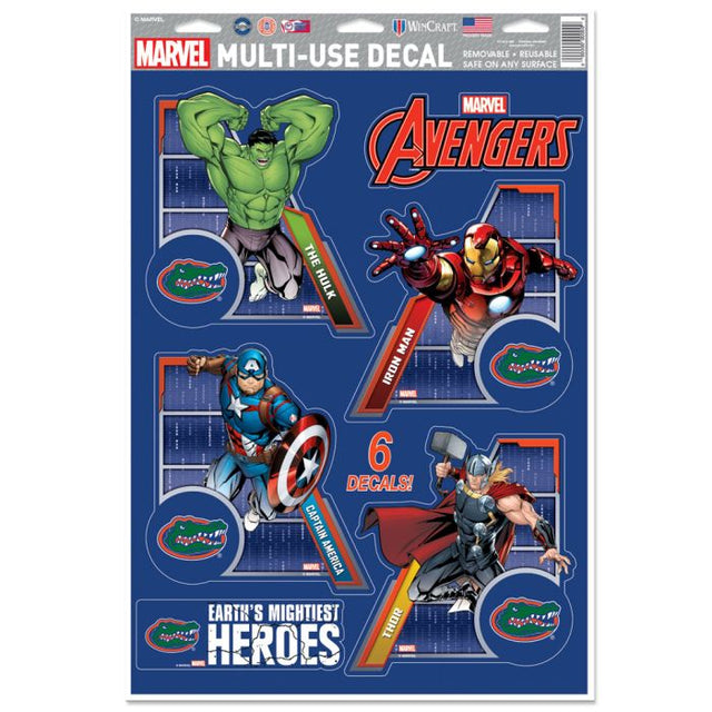 Florida Gators / Marvel (c) 2021 MARVEL Multi-Use Decal 11" x 17"