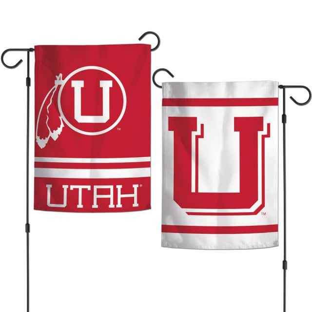 Banderas de jardín de Utah Utes/College Vault de 2 lados, 12,5" x 18"