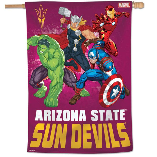 Arizona State Sun Devils / Marvel (c) 2021 MARVEL Vertical Flag 28" x 40"