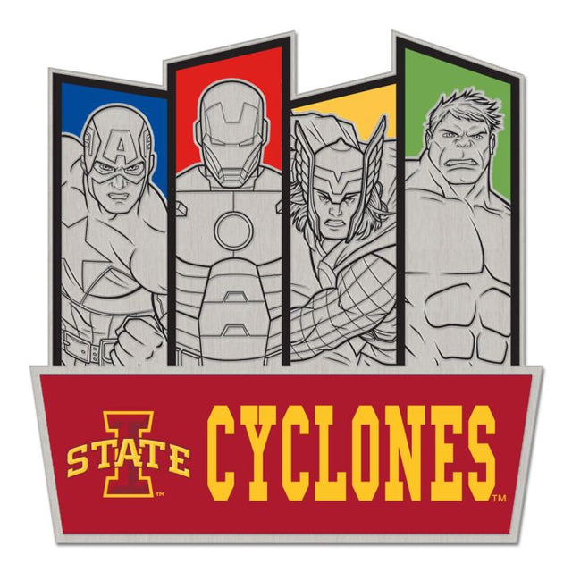 Tarjeta de joyería con pin de colección de MARVEL de Iowa State Cyclones/Marvel (c) 2021