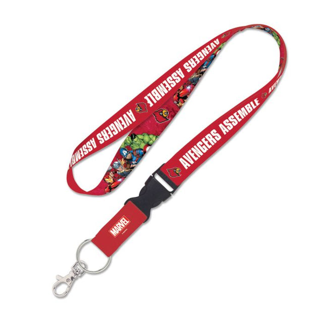 Louisville Cardinals / Marvel (c) 2021 MARVEL Lanyard w/detachable buckle 1"