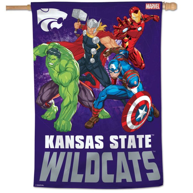 Kansas State Wildcats / Marvel (c) 2021 MARVEL Vertical Flag 28" x 40"