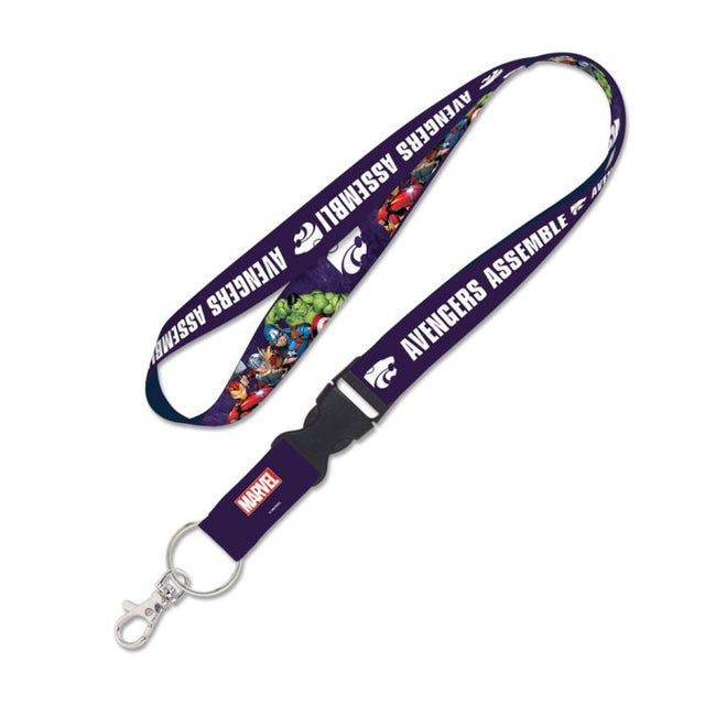 Kansas State Wildcats / Marvel (c) 2021 MARVEL Lanyard w/detachable buckle 1"