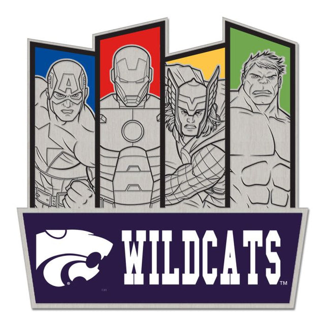 Tarjeta de joyería con pin de colección de MARVEL de Kansas State Wildcats/Marvel (c) 2021