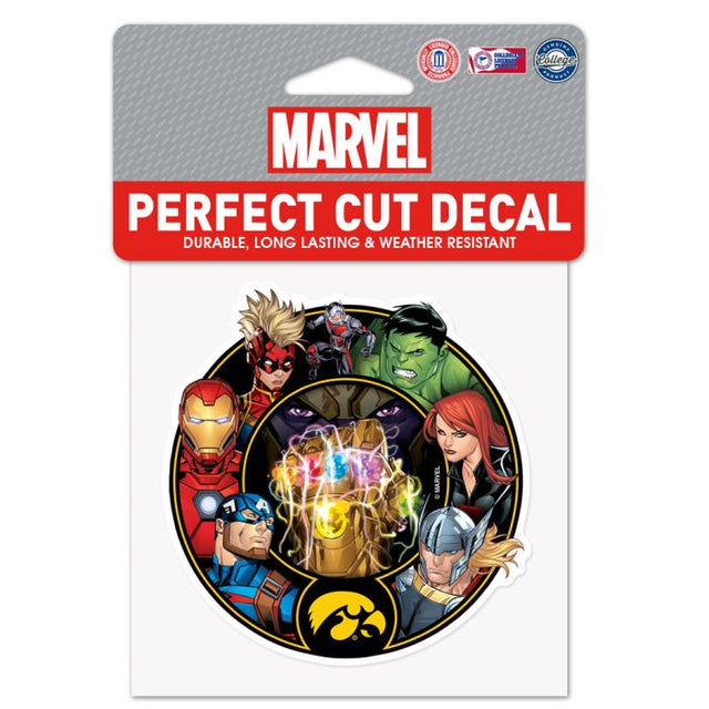 Iowa Hawkeyes / Marvel (c) 2021 MARVEL Perfect Cut Color Decal 4" x 4"