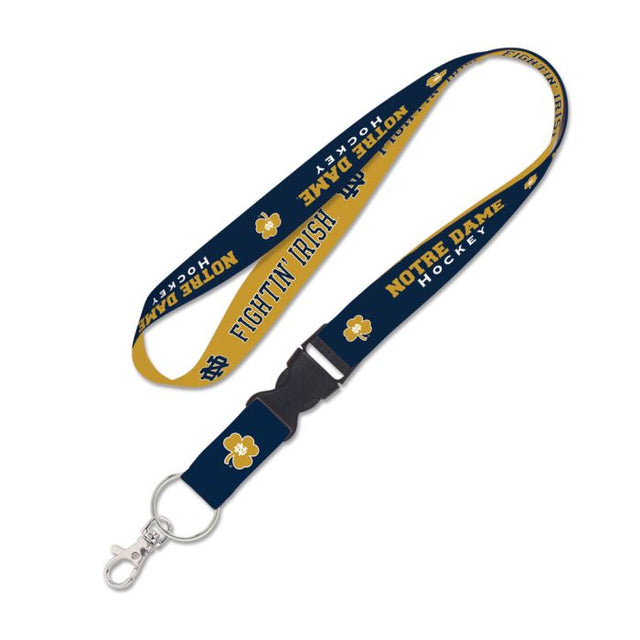 Cordón de hockey Notre Dame Fighting Irish con hebilla desmontable de 1"