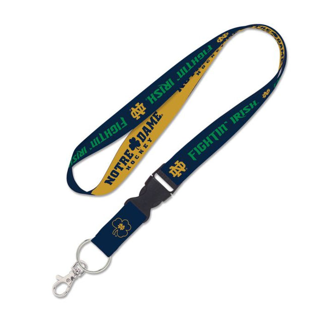 Cordón de hockey sobre hielo FIGHTING IRISH / HOCKEY de Notre Dame con hebilla desmontable de 1"