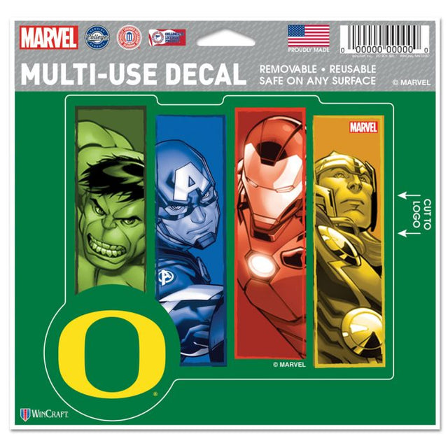 Oregon Ducks / Marvel (c) 2021 MARVEL Multi-Use Decal - cut to logo 5" x 6"