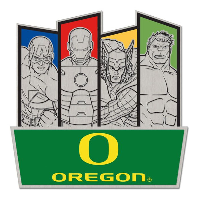 Oregon Ducks / Marvel (c) 2021 MARVEL Collector Pin Jewelry Card