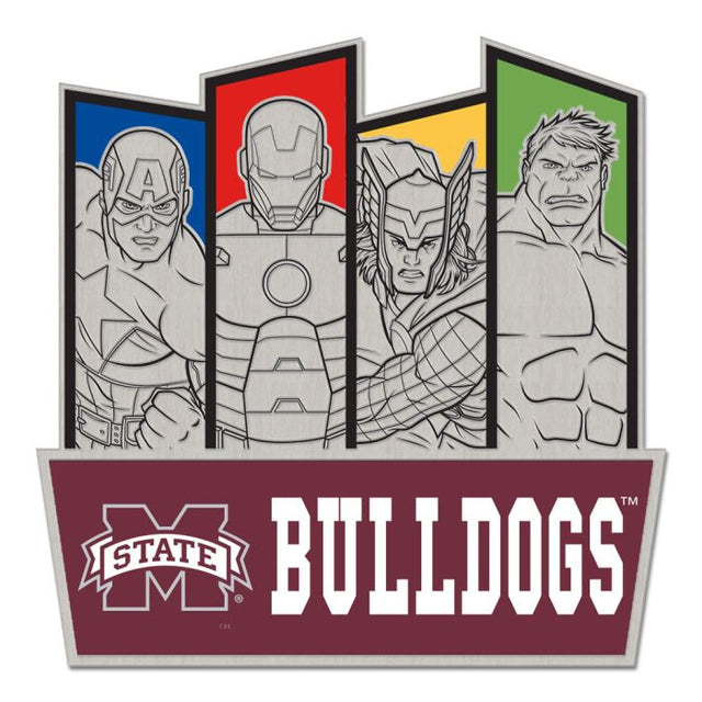 Mississippi State Bulldogs / Marvel (c) 2021 MARVEL Collector Pin Jewelry Card