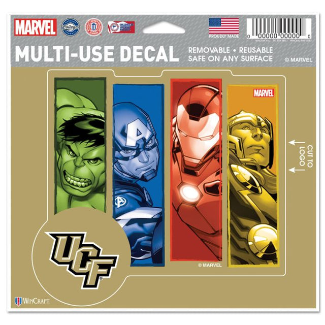 UCF Knights / Marvel (c) 2021 MARVEL 多用途贴花 - 剪成徽标 5 英寸 x 6 英寸