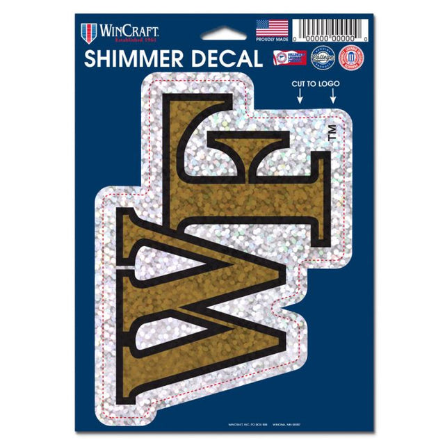 Wake Forest Demon Deacons Shimmer Decals 5" x 7"