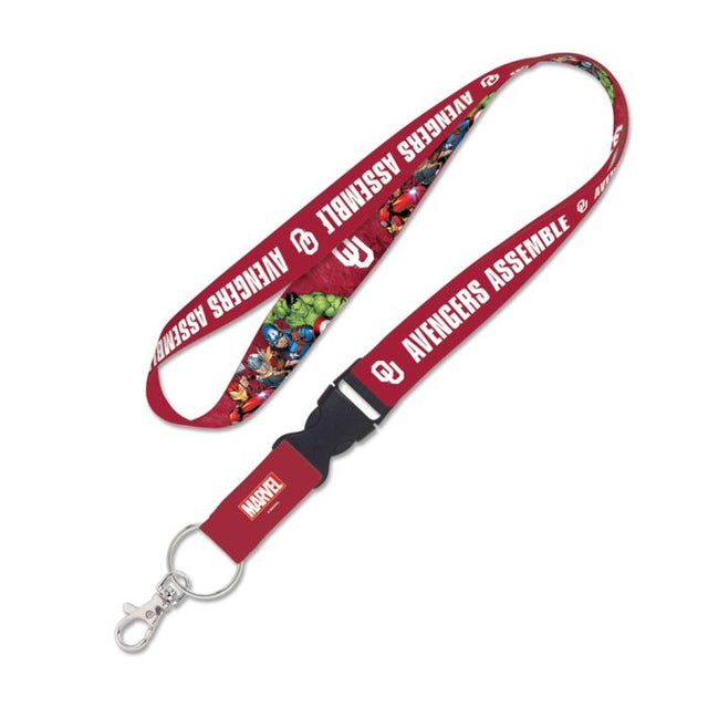 Oklahoma Sooners / Marvel (c) 2021 MARVEL Lanyard w/detachable buckle 1"