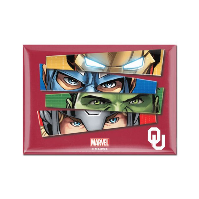 Oklahoma Sooners / Marvel (c) 2021 MARVEL Metal Magnet 2.5" x 3.5"