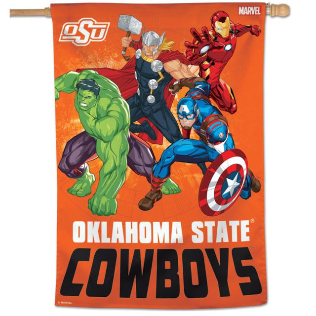 Oklahoma State Cowboys / Marvel (c) 2021 MARVEL Vertical Flag 28" x 40"