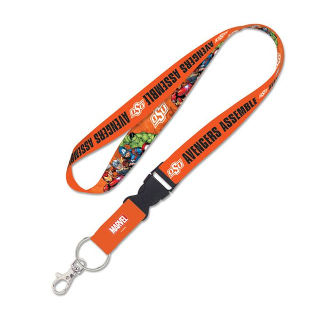 Oklahoma State Cowboys / Marvel (c) 2021 MARVEL Lanyard w/detachable buckle 1"