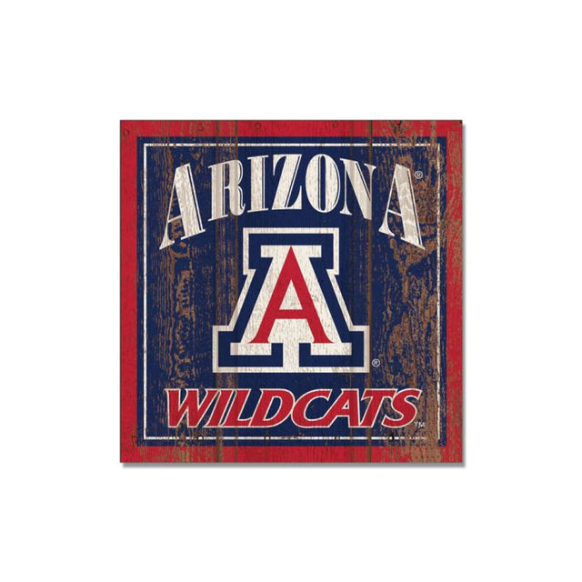 Arizona Wildcats Wooden Magnet 3" X 3"