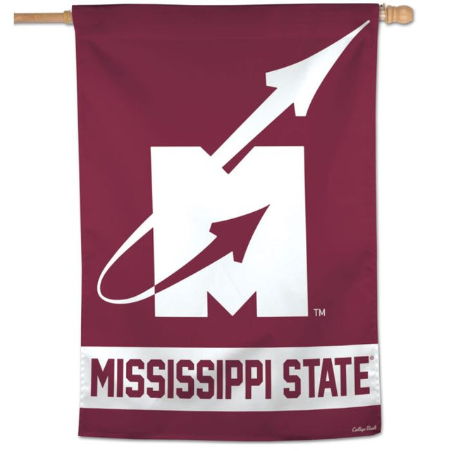 Mississippi State Bulldogs /College Vault Flying M Logo Vertical Flag 28" x 40"