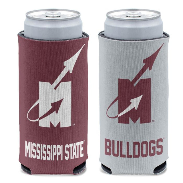 Mississippi State Bulldogs /College Vault Flying M Logo 12 oz Slim Can Cooler