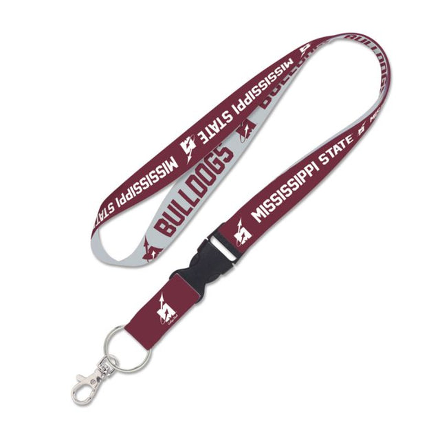 Mississippi State Bulldogs /College Vault Flying M Logo Lanyard w/detachable buckle 1"