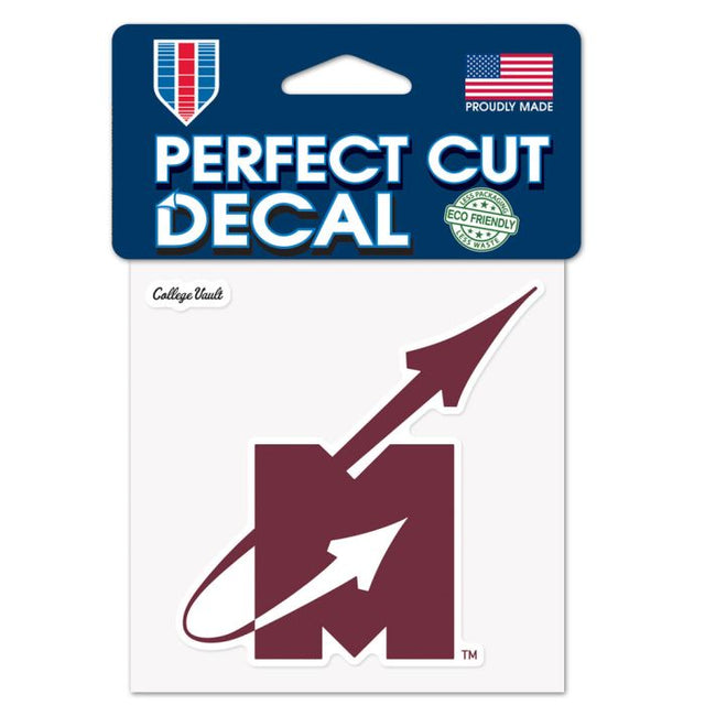 Mississippi State Bulldogs /College Vault Flying M Logo Perfect Cut Color Decal 4" x 4"