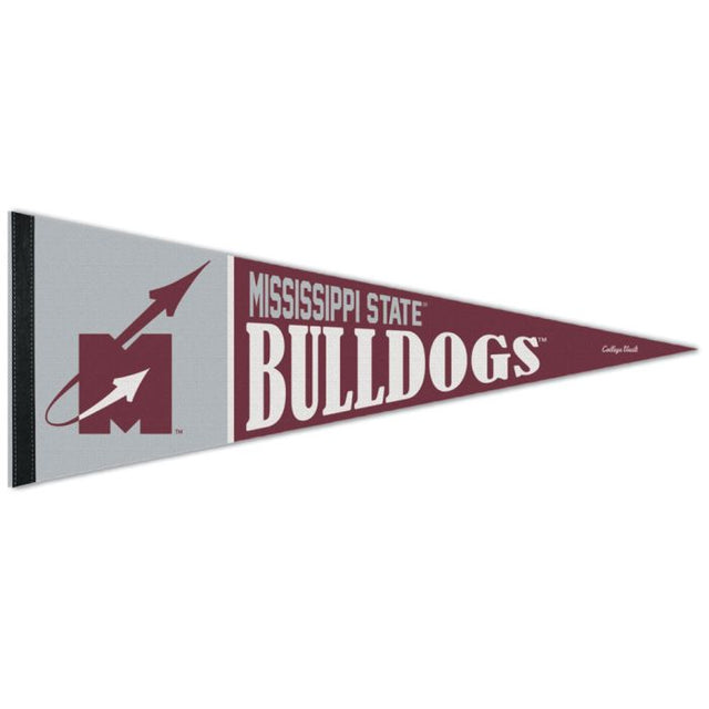 Mississippi State Bulldogs /College Vault Flying M Logo Premium Pennant 12" x 30"