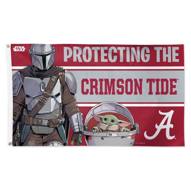 Bandera de Alabama Crimson Tide / Star Wars MANDALORIAN - Deluxe 3' X 5'