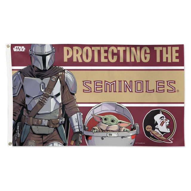 Florida State Seminoles / Star Wars MANDALORIAN Flag - Deluxe 3' X 5'