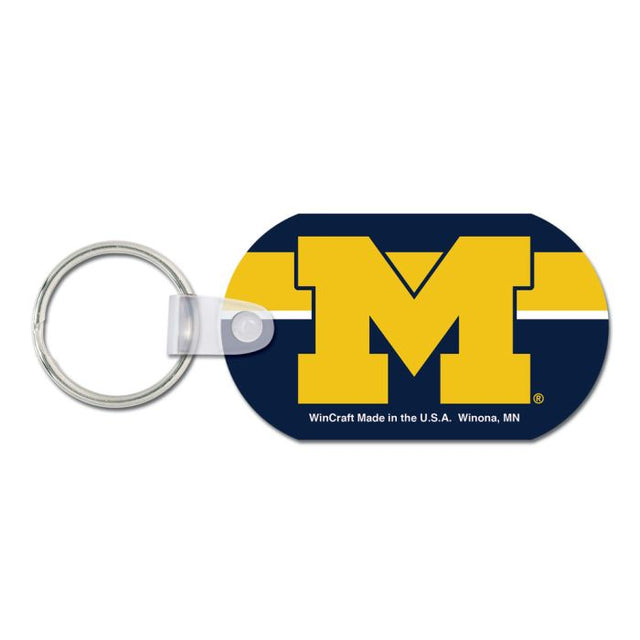 Llavero de metal de los Michigan Wolverines (aluminio)