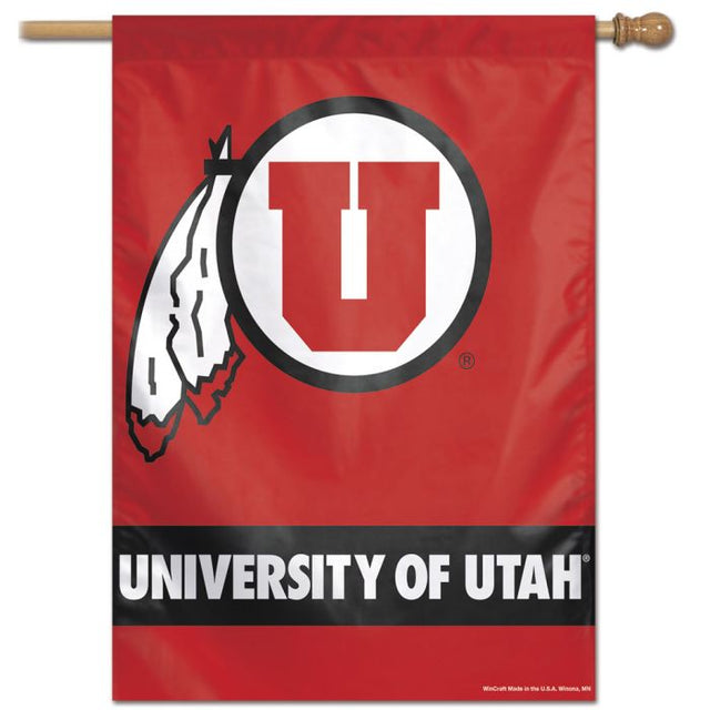 Bandera vertical de los Utah Utes de 28" x 40"