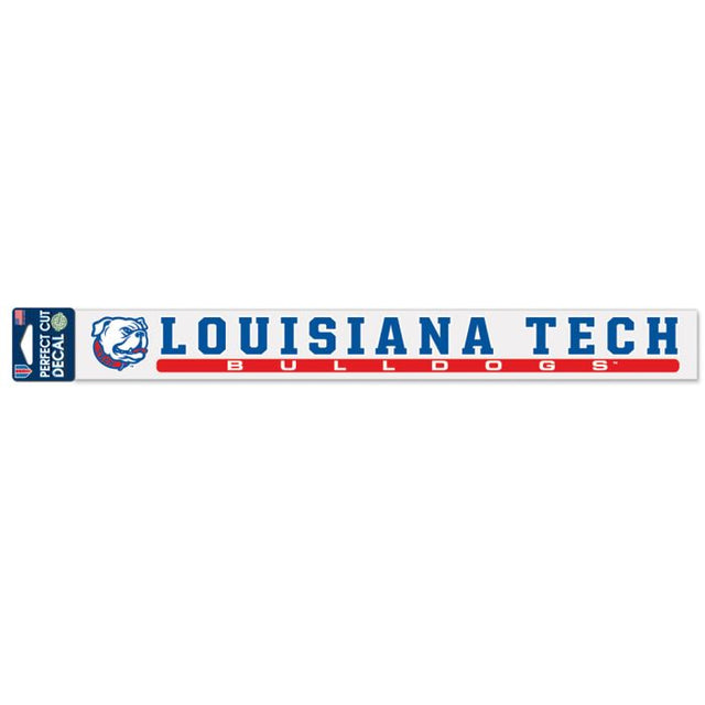 Calcomanías de corte perfecto de Louisiana Tech Bulldogs de 2" x 17"