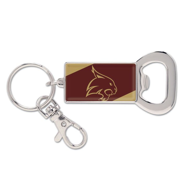 Texas State Bobcats Bottle Opener Key Ring Rectangle