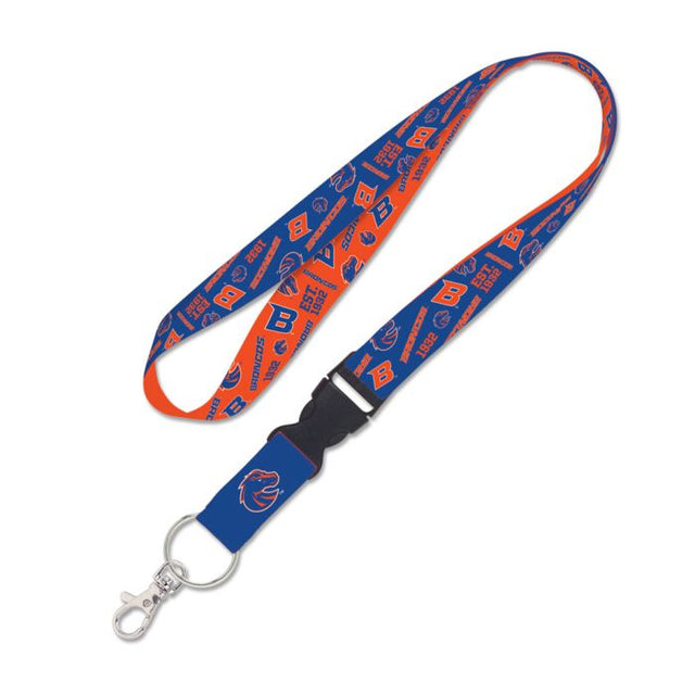 Boise State Broncos SCATTERPRINT Lanyard w/detachable buckle 1"