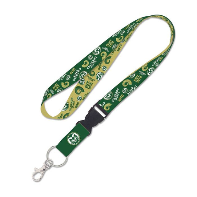 Colorado State Rams 2021 DESIGN Lanyard w/detachable buckle 1"