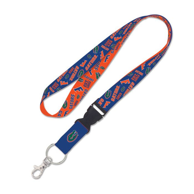 Florida Gators SCATTERPRINT Lanyard w/detachable buckle 1"