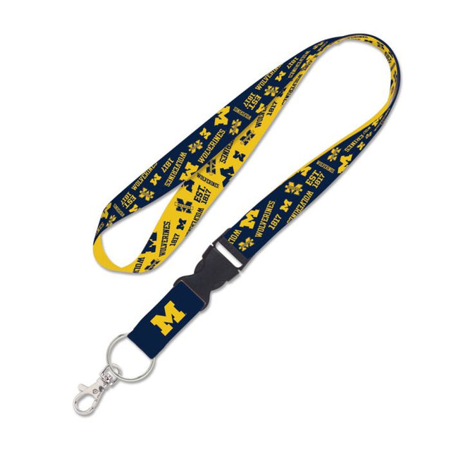 Cordón SCATTERPRINT de Michigan Wolverines con hebilla desmontable de 1"