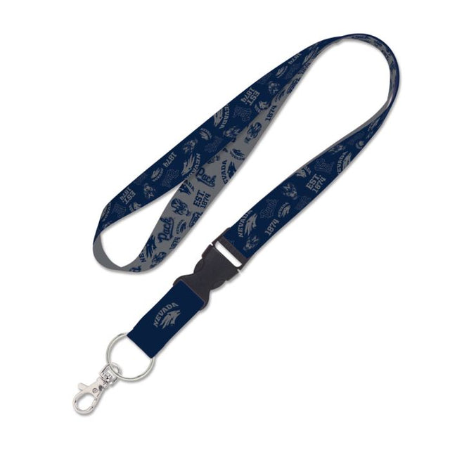 Nevada Wolf Pack SCATTERPRINT Lanyard w/detachable buckle 1"