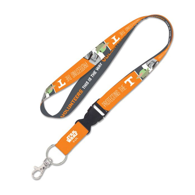 Tennessee Volunteers / Star Wars mandalorian Lanyard w/detachable buckle 1"