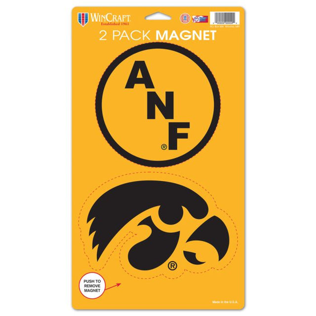 Iowa Hawkeyes America Needs Farmers 2 Pack Magnets 5" x 9"