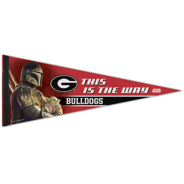 Georgia Bulldogs / Star Wars MANDALORIAN Premium Pennant 12" x 30"