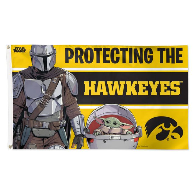 Iowa Hawkeyes / Star Wars MANDALORIAN Flag - Deluxe 3' X 5'